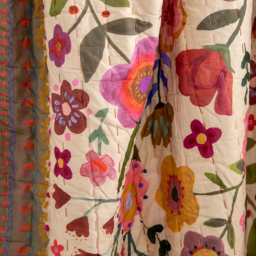 Floral Multicolor Quilt